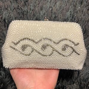 Vintage hand made beaded purse 50s flapper